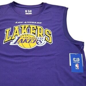 NWT Los Angeles Lakers Lebron James #23‎ Purple NBA Tank Top Jersey XL